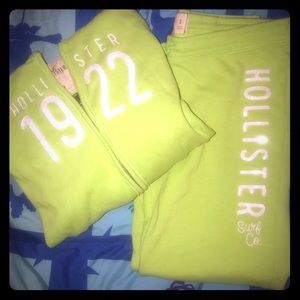 Hollister hoodie and capris sweats